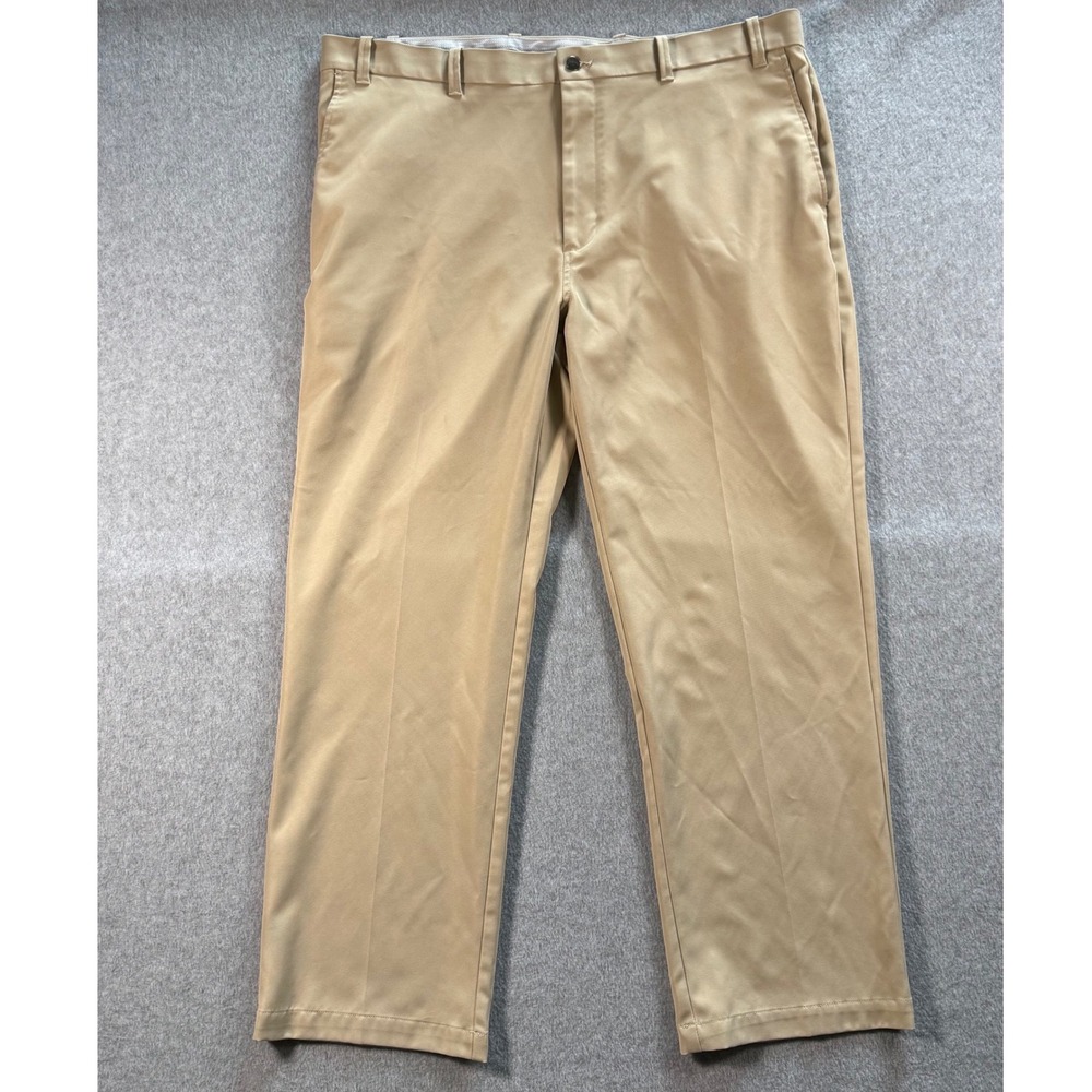 Callaway Golf Pants Mens 38x29 Khaki Tan Opti-Dri Flat Front Performance Chino
